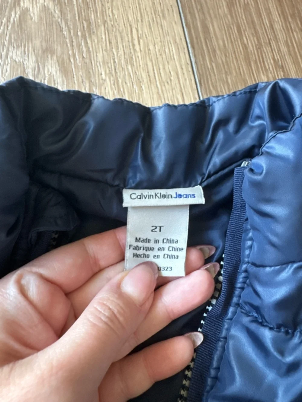 Calvin Klein Toddler Navy Puffer Vest